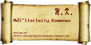 Müllerleily Kemenes névjegykártya